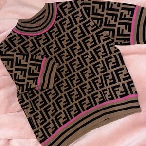 Kids Fendi FF print Sweater